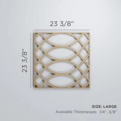Large Montrose Decorative Fretwork Wood Wall Panels, Hickory, 23 3/8"W X 23 3/8"H X 3/8"T -ZORO Materials Sale PCI20Enterprises20dba20Ekena20Millwork 1589576xx00xxdad74a