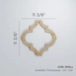 Small Marrakesh Decorative Fretwork Wood Wall Panels, Birch, 11 3/8"W X 11 3/8"H X 3/8"T -ZORO Materials Sale PCI20Enterprises20dba20Ekena20Millwork 1589598xx00xx6d9f9d