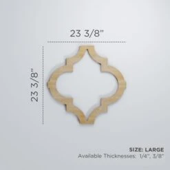 Large Marrakesh Decorative Fretwork Wood Wall Panels, Cherry, 23 3/8"W X 23 3/8"H X 3/8"T -ZORO Materials Sale PCI20Enterprises20dba20Ekena20Millwork 1589604xx00xx44dae1