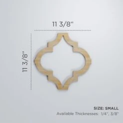 Small Marrakesh Decorative Fretwork Wood Wall Panels, Hickory, 11 3/8"W X 11 3/8"H X 3/8"T -ZORO Materials Sale PCI20Enterprises20dba20Ekena20Millwork 1589606xx00xx0ed115