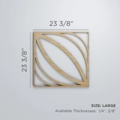 Large Otis Decorative Fretwork Wood Wall Panels, Alder, 23 3/8"W X 23 3/8"H X 3/8"T -ZORO Materials Sale PCI20Enterprises20dba20Ekena20Millwork 1589724xx00xx09f8e0