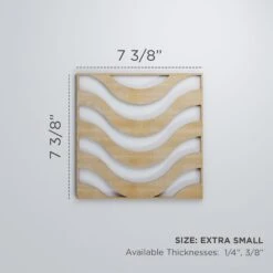 Extra Small Parker Decorative Fretwork Wood Wall Panels, Hickory, 7 3/8"W X 7 3/8"H X 3/8"T -ZORO Materials Sale PCI20Enterprises20dba20Ekena20Millwork 1589829xx00xxb280fb