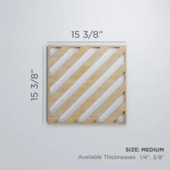 Medium Rothwell Decorative Fretwork Wood Wall Panels, Alder, 15 3/8"W X 15 3/8"H X 3/8"T -ZORO Materials Sale PCI20Enterprises20dba20Ekena20Millwork 1589851xx00xx5ed3c4