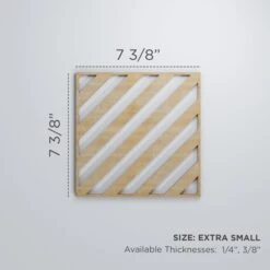 Extra Small Rothwell Decorative Fretwork Wood Wall Panels, Walnut, 7 3/8"W X 7 3/8"H X 3/8"T -ZORO Materials Sale PCI20Enterprises20dba20Ekena20Millwork 1589877xx00xx22c285