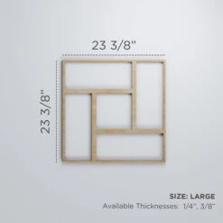 Large Sheffield Decorative Fretwork Wood Wall Panels, Walnut, 23 3/8"W X 23 3/8"H X 3/8"T -ZORO Materials Sale PCI20Enterprises20dba20Ekena20Millwork 1589912xx00xx1649b1