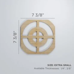 Extra Small Sullivan Decorative Fretwork Wood Wall Panels, Hickory, 7 3/8"W X 7 3/8"H X 3/8"T -ZORO Materials Sale PCI20Enterprises20dba20Ekena20Millwork 1589957xx00xx8a1ba0