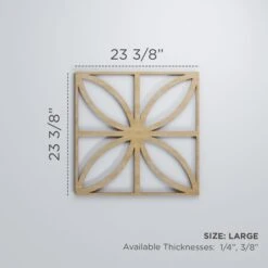 Large Swansea Decorative Fretwork Wood Wall Panels, Alder, 23 3/8"W X 23 3/8"H X 3/8"T -ZORO Materials Sale PCI20Enterprises20dba20Ekena20Millwork 1589980xx00xx512dae