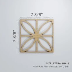 Extra Small Swansea Decorative Fretwork Wood Wall Panels, Red Oak, 7 3/8"W X 7 3/8"H X 3/8"T -ZORO Materials Sale PCI20Enterprises20dba20Ekena20Millwork 1590001xx00xxaef3c8