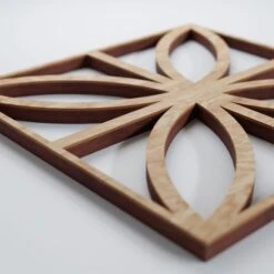 Extra Small Swansea Decorative Fretwork Wood Wall Panels, Red Oak, 7 3/8"W X 7 3/8"H X 3/8"T -ZORO Materials Sale PCI20Enterprises20dba20Ekena20Millwork 1590001xx02xx893790