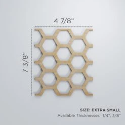 Extra Small Westmore Decorative Fretwork Wood Wall Panels, Alder, 4 7/8"W X 7 3/8"H X 3/8"T -ZORO Materials Sale PCI20Enterprises20dba20Ekena20Millwork 1590041xx00xx15e566