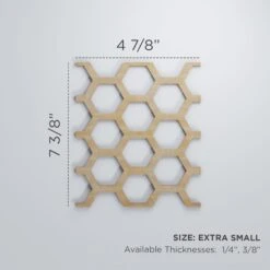 Extra Small Westmore Decorative Fretwork Wood Wall Panels, Hickory, 4 7/8"W X 7 3/8"H X 3/8"T -ZORO Materials Sale PCI20Enterprises20dba20Ekena20Millwork 1590053xx00xxb45e9d
