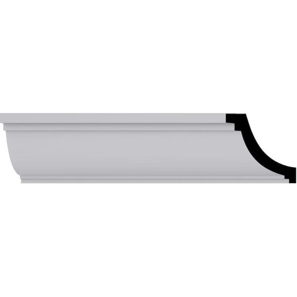 2"H X 2"P X 2 3/4"F X 94 1/2"L Middlesborough Traditional Smooth Crown Moulding 3 2"H X 2"P X 2 3/4"F X 94 1/2"L Middlesborough Traditional Smooth Crown Moulding