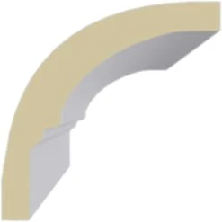 1 1/2"H X 1 1/2"P X 2 1/4"F X 94 1/2"L Bedford Smooth Mini Crown Moulding -ZORO Materials Sale PCI20Enterprises20dba20Ekena20Millwork 170069xx01xx9c0857