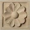 3"W X 3"H X 5/8"P Small Medway Square Rosette, Alder -ZORO Materials Sale PCI20Enterprises20dba20Ekena20Millwork 171419xx630f78