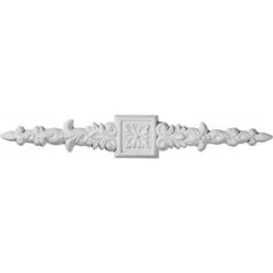 10 1/4"W X 1 5/8"H X 1/4"P Floral Center Spread Onlay