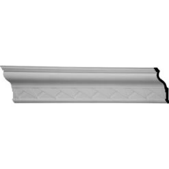 SAMPLE - 9 1/8"H X 3 3/4"P X 9 7/8"F X 12"L, (4" Repeat), Woodruff Crown Moulding