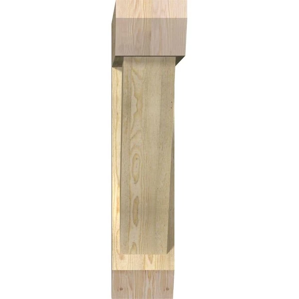 Traditional Slat Rough Sawn Bracket W/ Offset Brace, Douglas Fir, 8"W X 36"D X 36"H 4 Traditional Slat Rough Sawn Bracket W/ Offset Brace, Douglas Fir, 8"W X 36"D X 36"H - Image 2