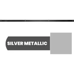 Exterior Dummy Rollers Series 16' Track, Silver Metallic