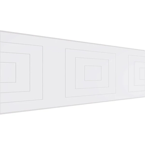 Set Of Four Panels For 94 1/2"W X 32 1/4"H Mid Century Modern Fretwork Wainscot Wall Paneling 3 Set Of Four Panels For 94 1/2"W X 32 1/4"H Mid Century Modern Fretwork Wainscot Wall Paneling