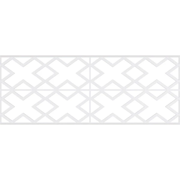 Set Of Four Panels For 94 1/2"W X 36 1/4"H Fowler Fretwork Wainscot Wall Paneling 7 Set Of Four Panels For 94 1/2"W X 36 1/4"H Fowler Fretwork Wainscot Wall Paneling - Image 5