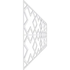 Set Of Four Panels For 94 1/2"W X 36 1/4"H Fowler Fretwork Wainscot Wall Paneling 10 Set Of Four Panels For 94 1/2"W X 36 1/4"H Fowler Fretwork Wainscot Wall Paneling -ZORO Materials Sale PCI20Enterprises20dba20Ekena20Millwork 1849881xx04xx5a50a6