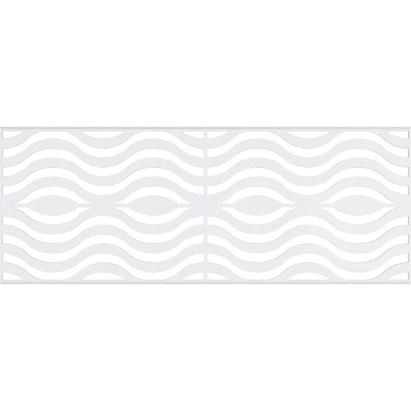 Set Of Four Panels For 94 1/2"W X 36 1/4"H Parker Fretwork Wainscot Wall Paneling 5 Set Of Four Panels For 94 1/2"W X 36 1/4"H Parker Fretwork Wainscot Wall Paneling - Image 3