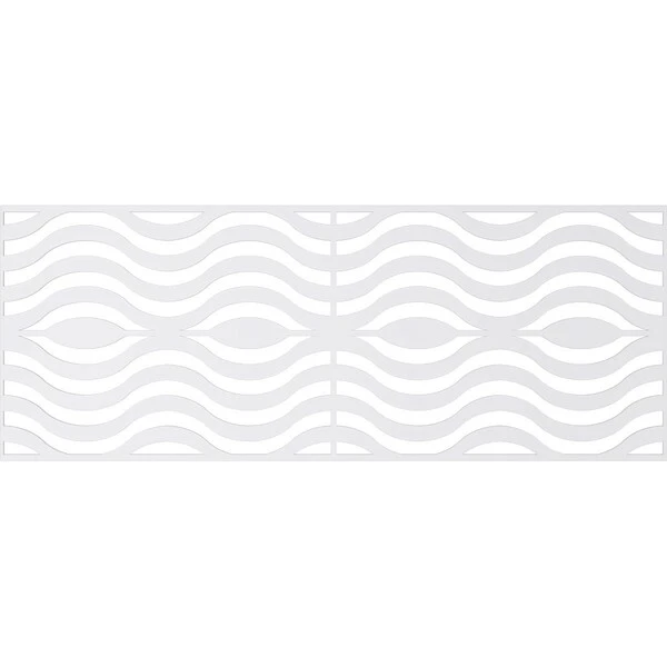 Set Of Four Panels For 94 1/2"W X 36 1/4"H Parker Fretwork Wainscot Wall Paneling 7 Set Of Four Panels For 94 1/2"W X 36 1/4"H Parker Fretwork Wainscot Wall Paneling - Image 5