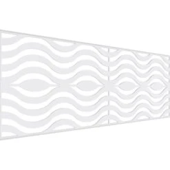 Set Of Four Panels For 94 1/2"W X 36 1/4"H Parker Fretwork Wainscot Wall Paneling