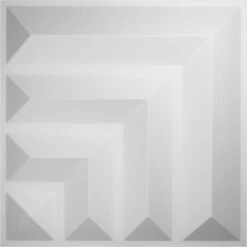 Bolt EnduraWall Decorative 3D Wall Panel, White, 19 5/8"W X 19 5/8"H