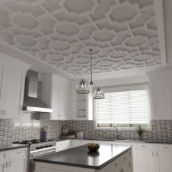 33W X 33H X 1T Small Bradley Decorative Fretwork Ceiling Panels In Architectural Grade PVC -ZORO Materials Sale PCI20Enterprises20dba20Ekena20Millwork 2029622xx09xx22b6e5