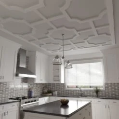 66 56W X 66 56H X 1T Large Bradley Decorative Fretwork Ceiling Panels, PVC -ZORO Materials Sale PCI20Enterprises20dba20Ekena20Millwork 2029625xx09xx9e3818