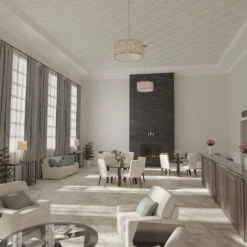 33W X 33H X 58T Small Marrakesh Decorative Fretwork Ceiling Panels In Architectural Grade PVC -ZORO Materials Sale PCI20Enterprises20dba20Ekena20Millwork 2029651xx07xx5de1bc