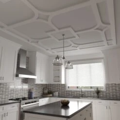 78 34W X 78 34H X 1T Large Olivia Decorative Fretwork Ceiling Panels In Architectural Grade PVC -ZORO Materials Sale PCI20Enterprises20dba20Ekena20Millwork 2029667xx09xxd5a818