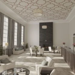 83W X 83H X 14T Large Anderson Decorative Fretwork Wood Ceiling Panels, Walnut -ZORO Materials Sale PCI20Enterprises20dba20Ekena20Millwork 2029734xx07xx314958