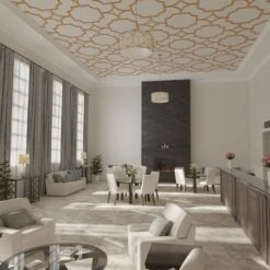 83W X 83H X 38T Large Anderson Decorative Fretwork Wood Ceiling Panels, Cherry -ZORO Materials Sale PCI20Enterprises20dba20Ekena20Millwork 2029737xx07xxf31028