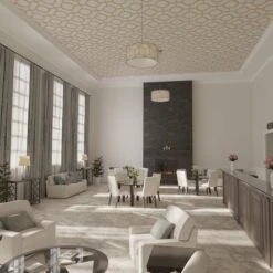 33W X 33H X 14T Small Bradley Decorative Fretwork Wood Ceiling Panels, Hickory -ZORO Materials Sale PCI20Enterprises20dba20Ekena20Millwork 2029745xx07xxb6d1e9