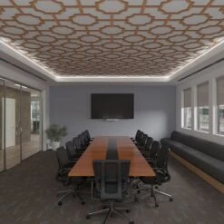 33W X 33H X 38T Small Bradley Decorative Fretwork Wood Ceiling Panels, Cherry -ZORO Materials Sale PCI20Enterprises20dba20Ekena20Millwork 2029751xx08xxf10320