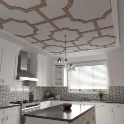 66 56W X 66 56H X 14T Large Bradley Decorative Fretwork Wood Ceiling Panels, Walnut -ZORO Materials Sale PCI20Enterprises20dba20Ekena20Millwork 2029762xx09xx5cde71