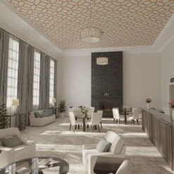 33W X 33H X 14T Small Cameron Decorative Fretwork Wood Ceiling Panels, Cherry -ZORO Materials Sale PCI20Enterprises20dba20Ekena20Millwork 2029772xx07xxa6b1e6