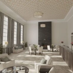 33W X 33H X 14T Small Cameron Decorative Fretwork Wood Ceiling Panels, Hickory -ZORO Materials Sale PCI20Enterprises20dba20Ekena20Millwork 2029773xx07xxe371ba