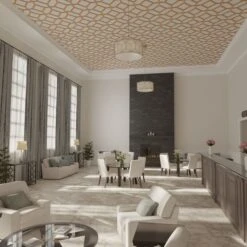 33W X 33H X 38T Small Cameron Decorative Fretwork Wood Ceiling Panels, Cherry -ZORO Materials Sale PCI20Enterprises20dba20Ekena20Millwork 2029779xx07xx7b02f2