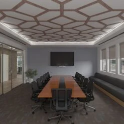 66 56W X 66 56H X 14T Large Cameron Decorative Fretwork Wood Ceiling Panels, Walnut -ZORO Materials Sale PCI20Enterprises20dba20Ekena20Millwork 2029790xx08xxfaf1e6