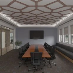 66 56W X 66 56H X 38T Large Cameron Decorative Fretwork Wood Ceiling Panels, Walnut -ZORO Materials Sale PCI20Enterprises20dba20Ekena20Millwork 2029797xx08xx12ac4f
