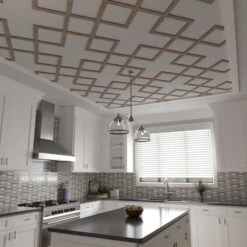 29 78W X 29 78H X 14T Small Fowler Decorative Fretwork Wood Ceiling Panels, Walnut -ZORO Materials Sale PCI20Enterprises20dba20Ekena20Millwork 2029804xx09xx2c155c