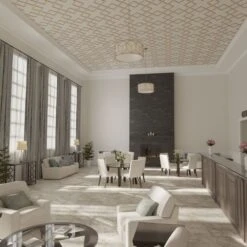 29 78W X 29 78H X 38T Small Fowler Decorative Fretwork Wood Ceiling Panels, Red Oak -ZORO Materials Sale PCI20Enterprises20dba20Ekena20Millwork 2029810xx07xxd15092