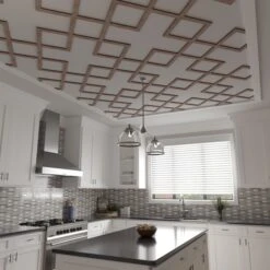 29 78W X 29 78H X 38T Small Fowler Decorative Fretwork Wood Ceiling Panels, Walnut -ZORO Materials Sale PCI20Enterprises20dba20Ekena20Millwork 2029811xx09xxd84844