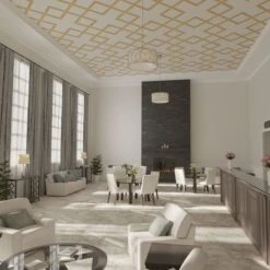 638W X 638H X 14T Large Fowler Decorative Fretwork Wood Ceiling Panels, Wood Paint Grade -ZORO Materials Sale PCI20Enterprises20dba20Ekena20Millwork 2029816xx07xx0cdf53