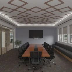 638W X 638H X 14T Large Fowler Decorative Fretwork Wood Ceiling Panels, Walnut -ZORO Materials Sale PCI20Enterprises20dba20Ekena20Millwork 2029818xx08xx1471e2