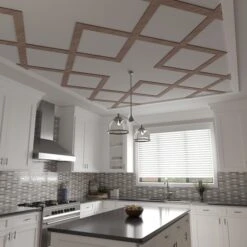 638W X 638H X 14T Large Fowler Decorative Fretwork Wood Ceiling Panels, Walnut -ZORO Materials Sale PCI20Enterprises20dba20Ekena20Millwork 2029818xx09xxbb561f