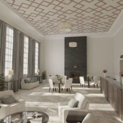 638W X 638H X 38T Large Fowler Decorative Fretwork Wood Ceiling Panels, Walnut -ZORO Materials Sale PCI20Enterprises20dba20Ekena20Millwork 2029825xx07xx853f66